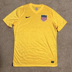 USA SOCCER FIFA WORLD CUP NIKE FC / AUTHENTIC USMNT  Centennial VAPOR Soccer Jersey Shirt USA Kit Mens XXL Yellow RARE! 