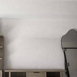 TV console Set With Bookshelf 