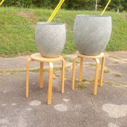 Awesome 2pc Set Of Extra Large Garden Planter High Quality Masterpiece Very Detailed