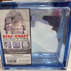 Brand New Craft Glass Blocks (24) Blue & (7) Clear $5 Each