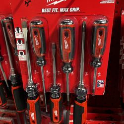 Milwaukee 6pc Cushion Grip Screwdriver Set