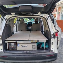 This adjustable folding car bed frame is the perfect solution for anyone who wants to maximize comfort and space while traveling, camping