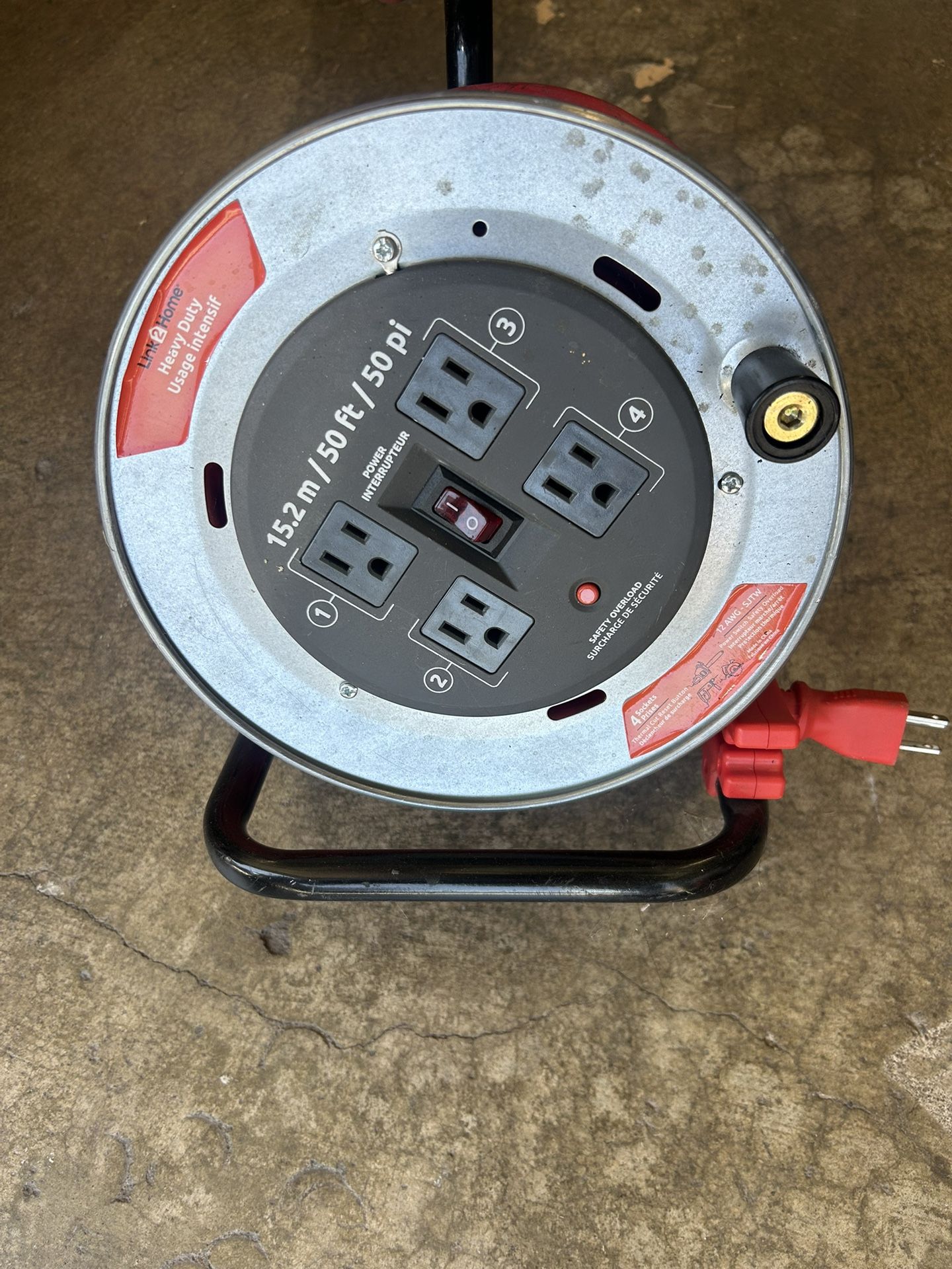 50’ Corded Spool Reel