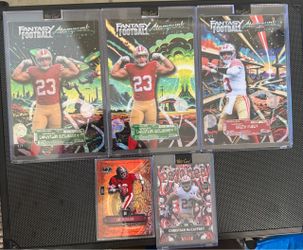 🔥 San Francisco 49ers Card Bundle – Purdy 1/1, McCaffrey 1/1s, McCaffrey 1/2 America 250, Montana /7 – $250 LOT 🔥