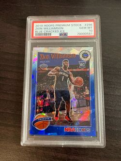 Zion Williamson 2019-20 Blue cracked ice