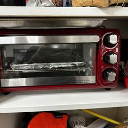 Red Small Conventional Oven