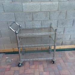 Metal Wire Rack Rolling Cart