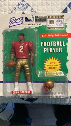 Vintage Deion Sanders Best Heroes Of The Gridiron 6.5” Figure