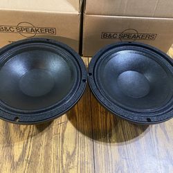 New Pair 10” B & C Neodymium Midrange Speakers 