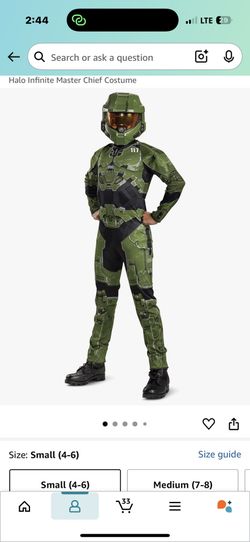 Boys Green Halo Costume