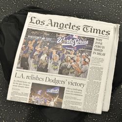 2025 Dodgers World Series Newspapers