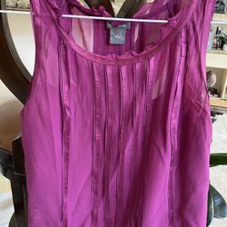 And Taylor size 2 silk blouse with lining