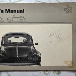 Original Owners Manual 1971 Volkswagen Beetle 