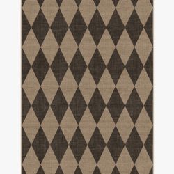 Ruggable Palazzo Soft Black Re-Jute Rug + Cushioned Pad System, 3'x5'