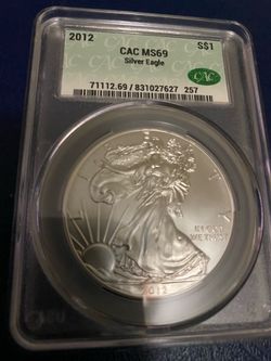 2012 CAC69 graded Eagle