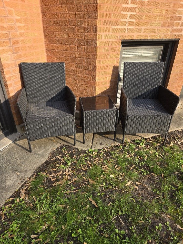 3 Piece Patio Outdoor Furniture