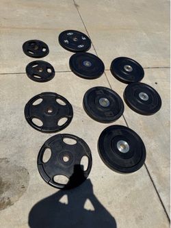Very nice looking Olympic bumper weight plates