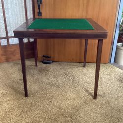 Vintage Folding Flip Top Game Table