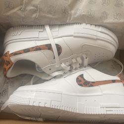 Nike Af1 Size 7 Leopard