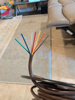 Half a roll of seven conductor thermostat wire