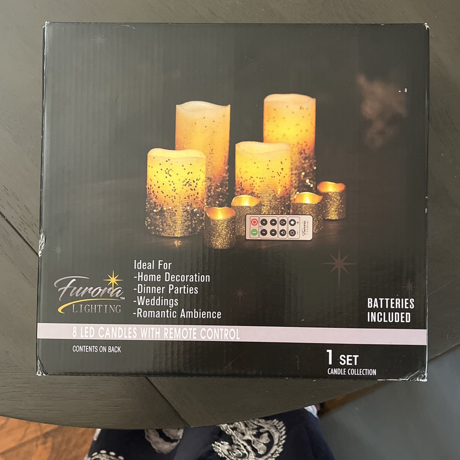 8 LED Candles With remote Control New In Box