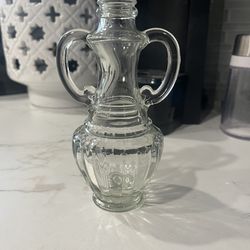 Vintage Avon Clear Glass Oil Decanter