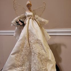 Bride Doll Table Top Or Christmas Tree Topper
