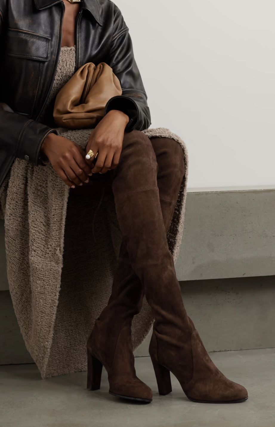 Stuart Weitzman Brown Suede Boots