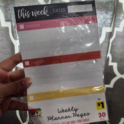 Pk Of Weekly Planner Pages (1 Available)