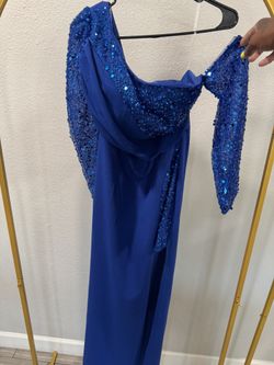 Nice Blue Dress With Sequin