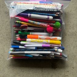 Pens, Pencils, Markers, Crayons