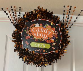 Halloween Candy Shop Door Wreath