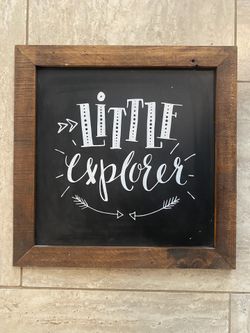 “Little Explorer” Sign Wall Decor 