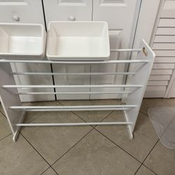 Modern White Multi-Bin Organizer – Perfect for Toys, Crafts & Classrooms!