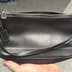 Two Black Coach Clutch Bags 