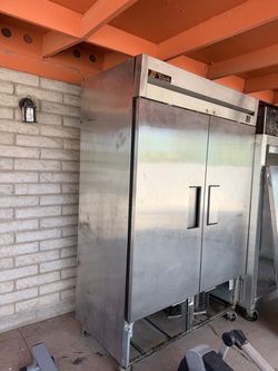 True Refrigeration 2-door reach-in commercial unit (likely a T-49 model refrigerator or freezer).