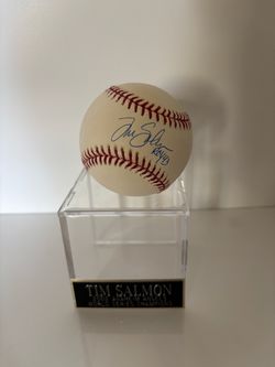 2002 Tim Salmon Angels Autographed Baseball