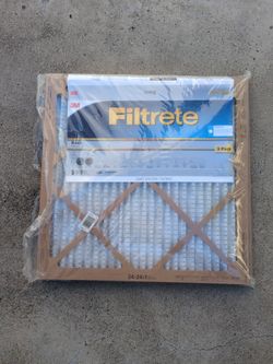 Two New 3M 24x24x1 Filtrete Air Filters. Basic. 90 Day Airflow. Save Energy. Save Money.