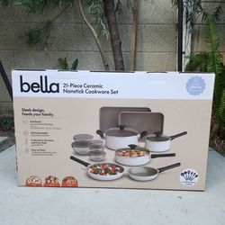 21 pc Ceramic Pot and Pans