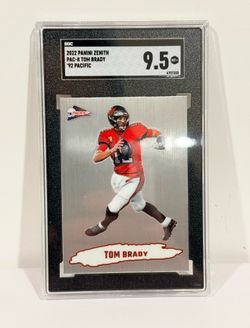 2022 Panini Zenith Pacific Tom Brady SGC 9.5 Mint+ PAC-8 Buccaneers GOAT Insert