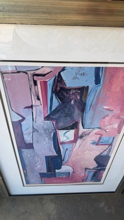 Abstract Geometric Framed Wall Art