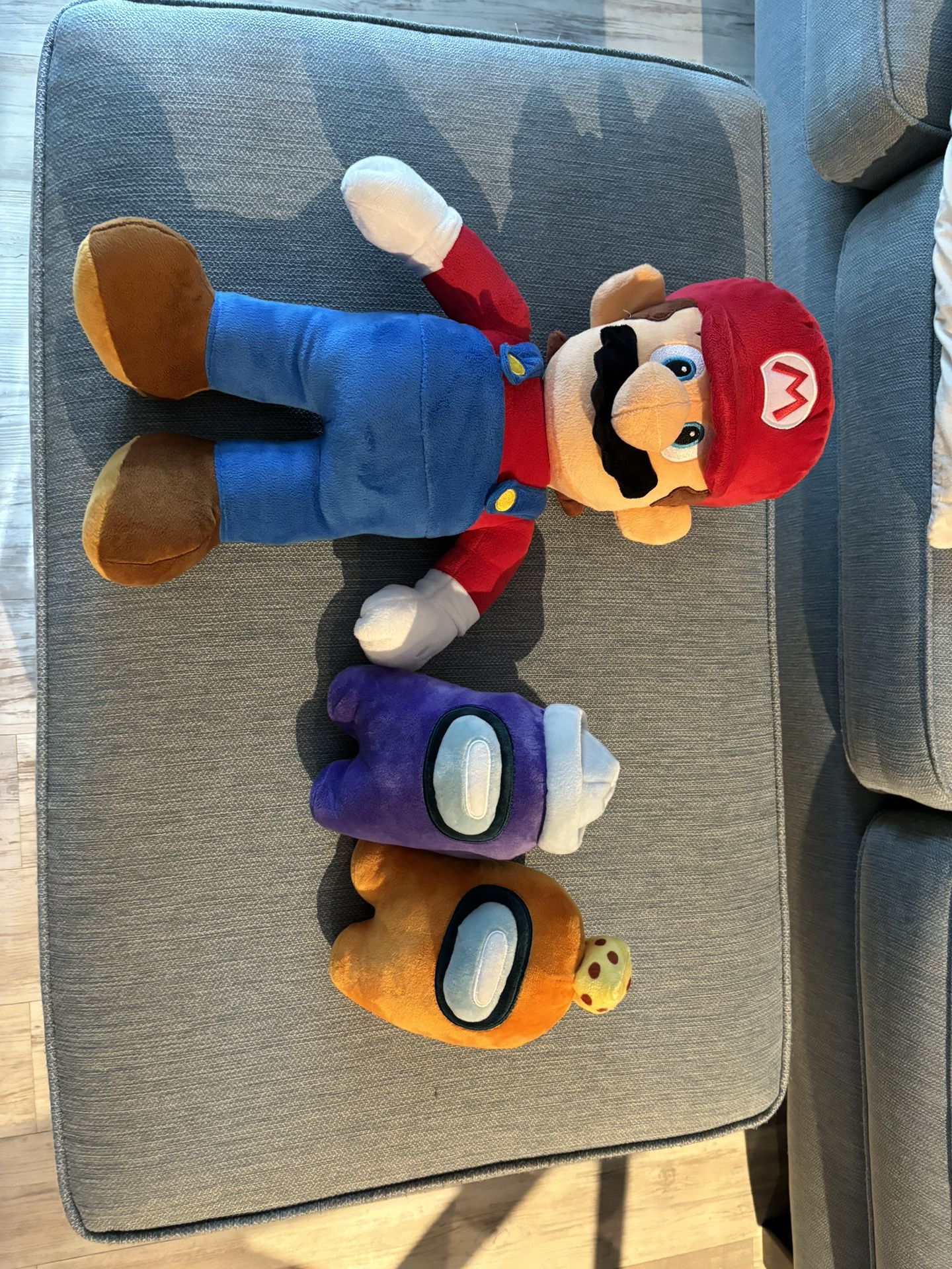 3 Stuffed Animal Mario and Among Us