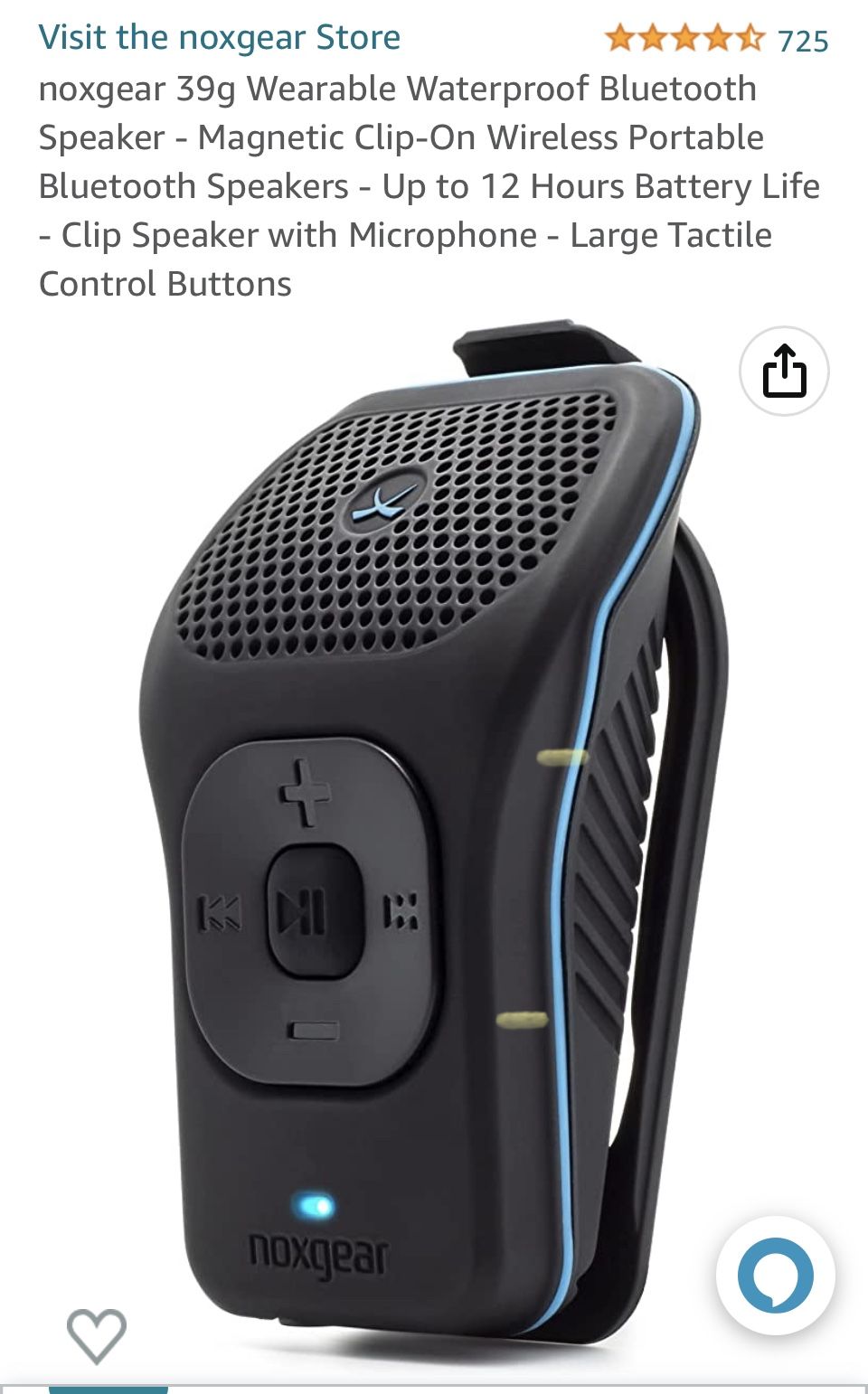 Noxgear 39g Wireless Bluetooth Speaker