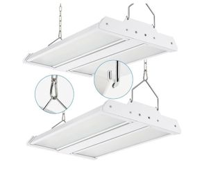 High Bay LED Shop Light 2-Pack 150W 21000LM 5000K Daylight 100-277V, Commercial LED Linear High Bay Lights for Warehouse Workshop Garage Supermarket S