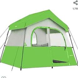 4241: NEW 6 Person Camping Tent - Portable Easy Set Up Family Tent for Camping