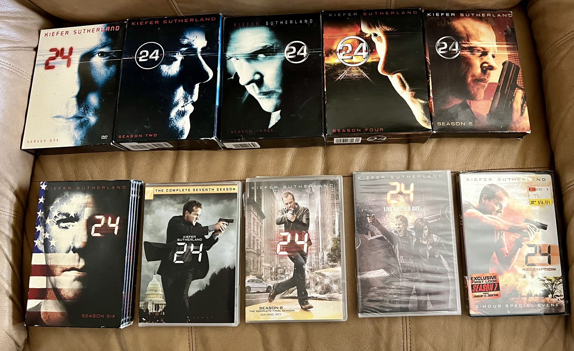 24 All Seasons Complete DVD Collection + 2 Movies