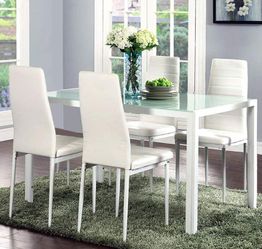 New 5pcs dining room table set ship only