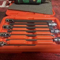 Tekton Long Metric Hex Sockets 3mm-10mm