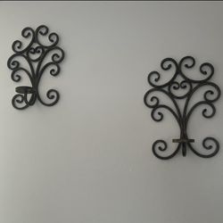 Iron Tea light Candle Holders Wall Decor $20