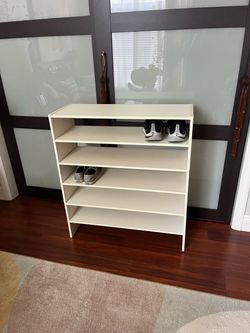 3 White Stackable Shoe Rack Organizer ($10 each / Price Firm )